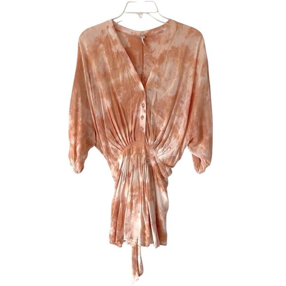 Young Fabulous Broke Kyra Romper Honey Micro Wash Rust Orange size small - Picture 3 of 9